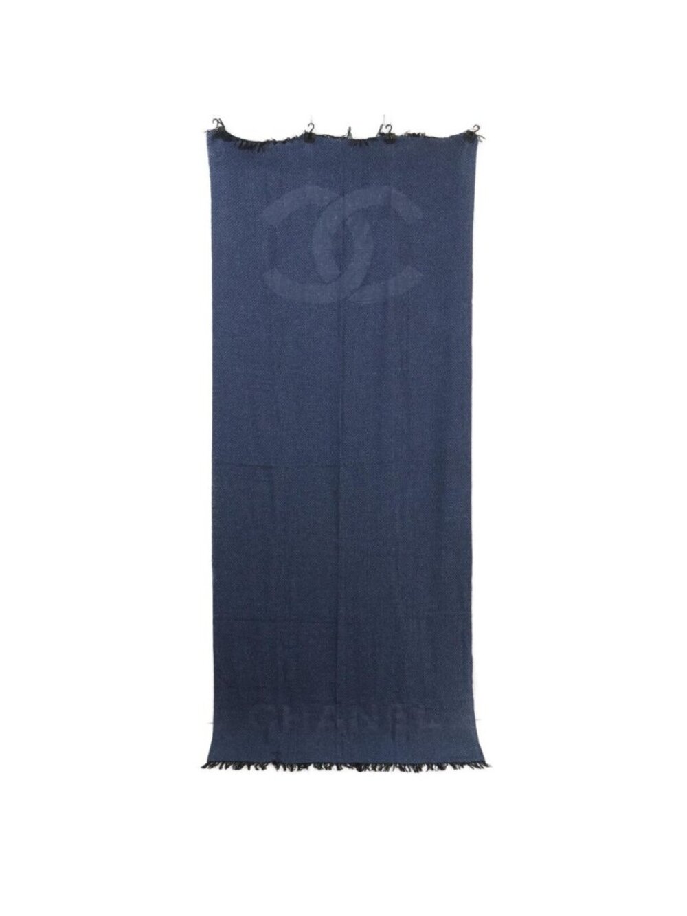 Chanel CC Logo Cashmere Silk Scarf